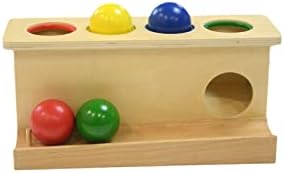Montessori Toddlers Wooden Push Ball Toy for Learning