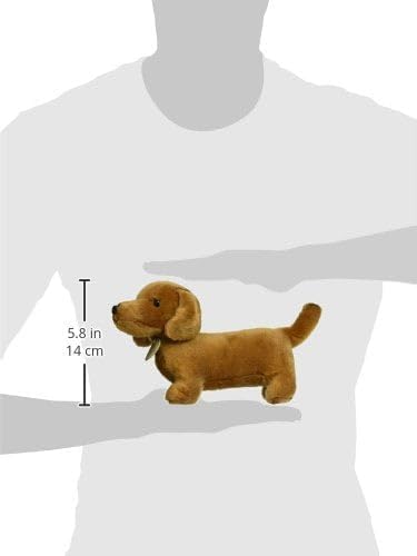 Aurora Adorable Miyoni Dachshund Stuffed Animal - Brown 8 Inches