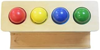 Montessori Toddlers Wooden Push Ball Toy for Learning