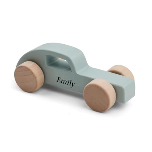 Personalized Name Wooden Toy Car for Toddlers