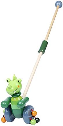 RUYU Perky Crocodile Push Pull Toy for Toddlers