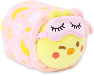 Anirollz Stuffed Animal Plush Toy Spa Day Chickiroll with Eye Mask