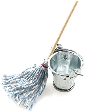 TAODAN Mini Floor Mop with Galvanized Bucket 112 Scale
