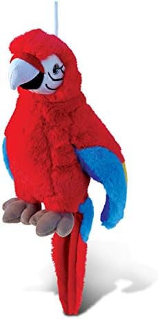 Puzzled DolliBu Red Parrot Plush Toy - 95 Inch Huggable Cuddle Buddy