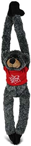 DolliBu I Love You Valentine Black Bear Plush Toy