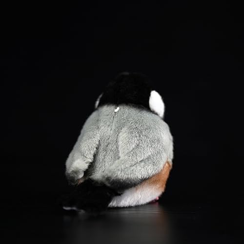 Tiny Heart Gray Bird Plush Toy 59 Inch Soft Cuddly Stuff Animal