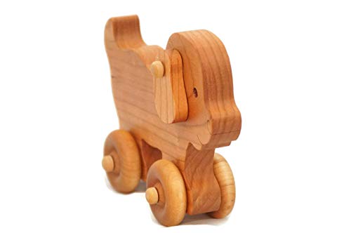 Little Wooden Wonders Wooden Toy Puppy Car