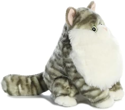 Aurora Gray Tabby Stuffed Animal 95 Inches
