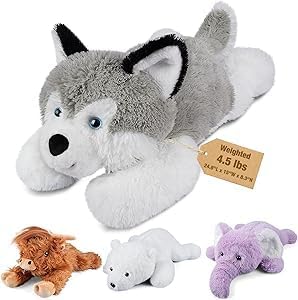 Bobbie Laxi 25 Weighted Husky Plush Toy