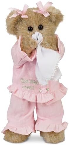 Bearington Sicky Vicky Get Well Teddy Bear 10 Inch