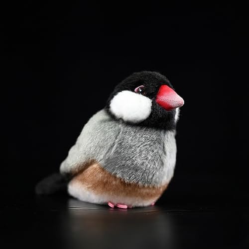 Tiny Heart Gray Bird Plush Toy 59 Inch Soft Cuddly Stuff Animal