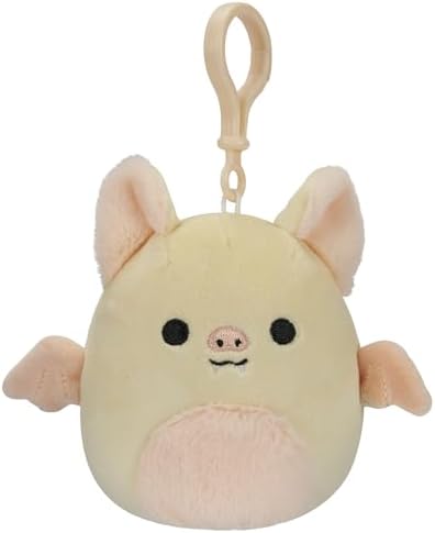 Squishmallows 35 Clip-On Meghan The Bat Small Yellow 1