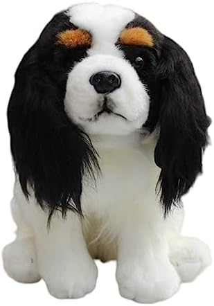 Whrigud Realistic King Charles Spaniel Plush Toy