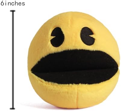 6 Inch Pac-Man Plush Toy Yellow Stuffed Animal