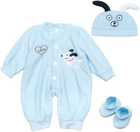 Pedolltree Reborn Baby Doll Clothes 3 Pcs Set