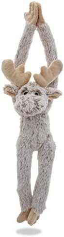DolliBu Hanging Plush Moose - 21 Inch Super Soft Wildlife Toy for Kids