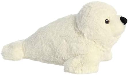 Aurora Responsibly Made Eco Seal Stuffed Animal - 12 Inches White