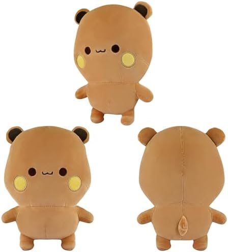 CEMELI 2 Pack White Bear and Brown Bear Plush Toys