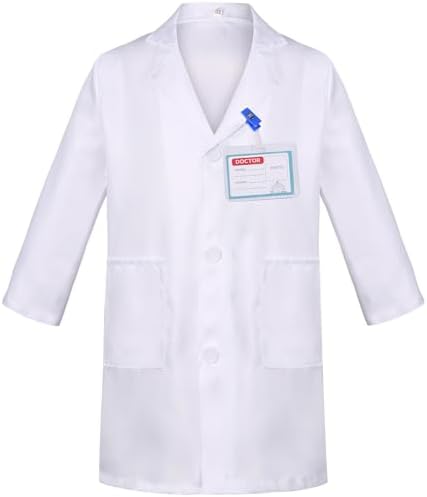 Doctor Costume for Kids Toddler Girls Boys Halloween Party Dress Up