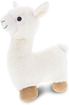 DolliBu White Llama Plush Stuffed Animal 11 Inches