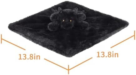 Apricot Lamb Black Dragon Baby Lovey Security Blanket