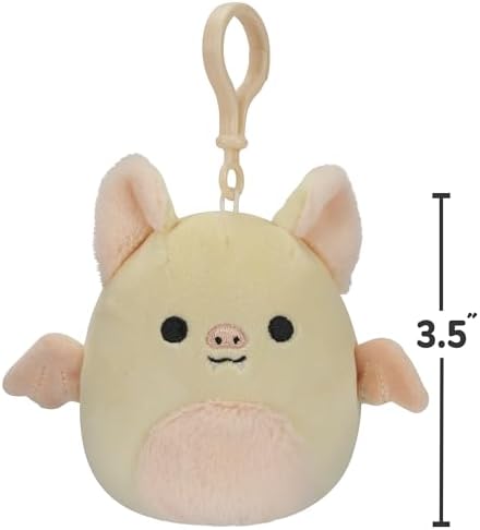 Squishmallows 35 Clip-On Meghan The Bat Small Yellow 1