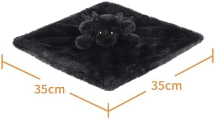 Apricot Lamb Black Dragon Baby Lovey Security Blanket