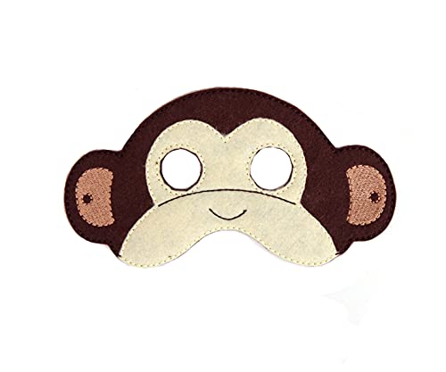 Baby WhatKnots Kids Monkey Felt Face Mask