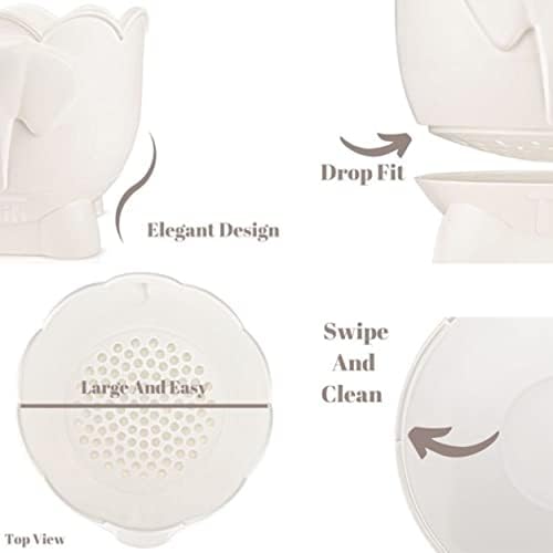 Tiipi Bath Toy Storage - 2 Piece Elephant Bucket Caddy