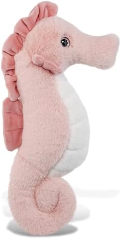 DolliBu Rose Seahorse 12-Inch Cuddly Plush Toy