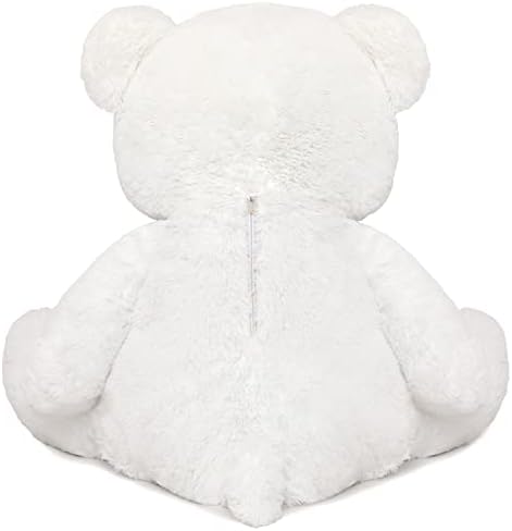 40 Inch White Teddy Bear Plush Pillow Gift