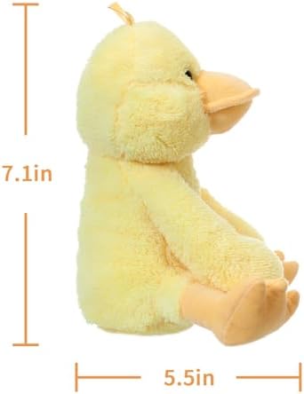 Apricot Lamb Fluffy Duck Plush Stuffed Animal for Kids