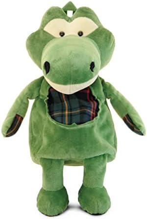 DolliBu Alligator Plush Backpack 14 Inch Cute Kids Travel Bag