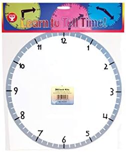 Hygloss Learn-to-Tell-Time Paper Clock Kit