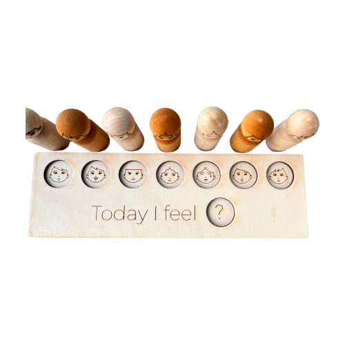 Montessori Wooden Toy with Emotion Faces