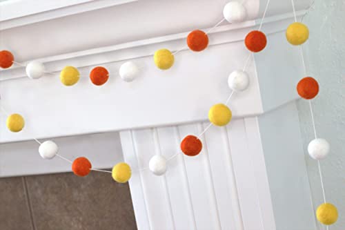 Matthew and Mae Halloween Felt Ball Garland