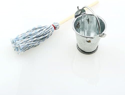 TAODAN Mini Floor Mop with Galvanized Bucket 112 Scale