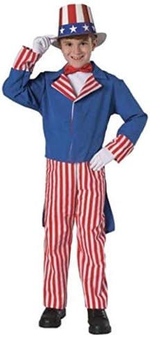 Rubies Deluxe Uncle Sam Child Costume Red White Blue