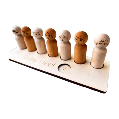 Montessori Wooden Toy with Emotion Faces