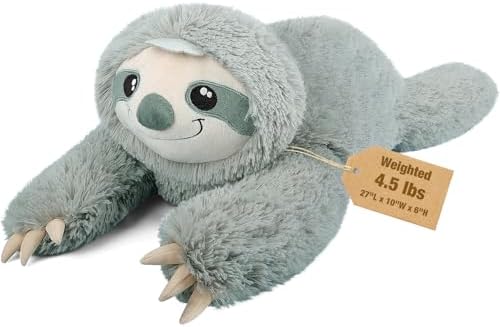 Bobbie Laxi 27 Sloth Weighted Plush Toy for Kids and Adults