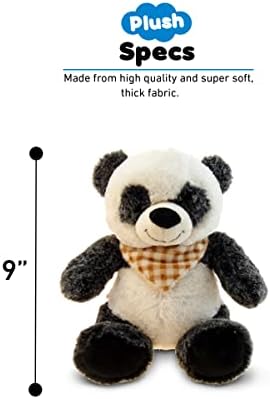 DolliBu Plush Panda Bear Stuffed Animal 8 Inch