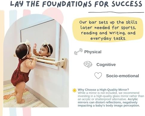 325 in Montessori Pull Up Bar for Babies
