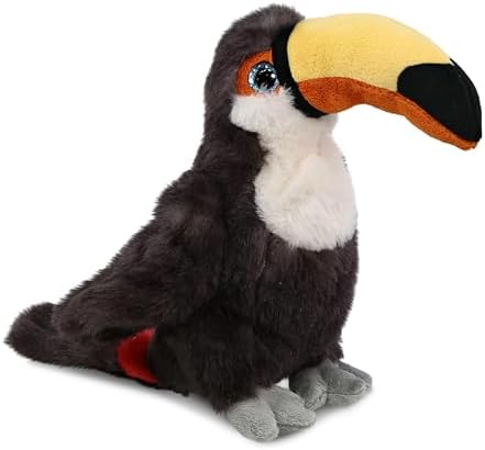 DolliBu Toucan Plush - Super Soft 8 Inch Bird Stuffed Animal