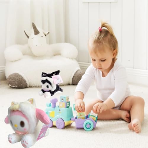 Veakeqe 8 Inch Cartoon Plush Stuffed Animal Toy for Kids