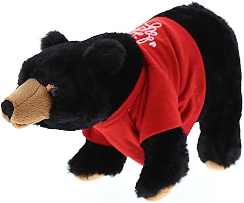 DolliBu I Love You Valentine Wild Black Bear Plush