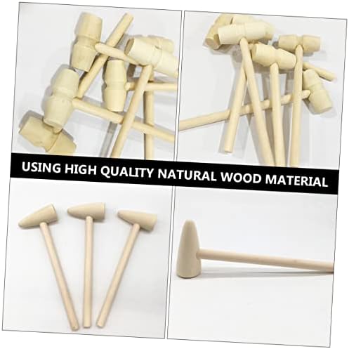 DECHOUS Wooden Hammer Toy Set 15pcs Safe and Durable