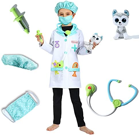 Kids Doctor Costume for Halloween and Pretend Play