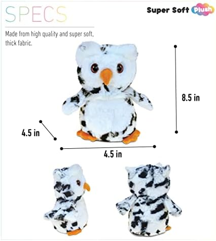 Puzzled DolliBu Plush Owl Toy - Soft Huggable 85 Inch
