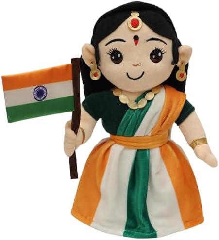 Pandas Box Musical Bharat MATA 30cms Plush Toy