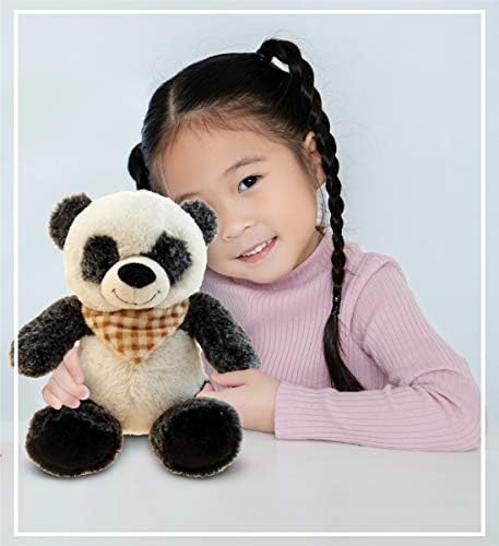 DolliBu Plush Panda Bear Stuffed Animal 8 Inch